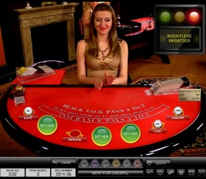 Blackjack en vivo en Casino Betsafe